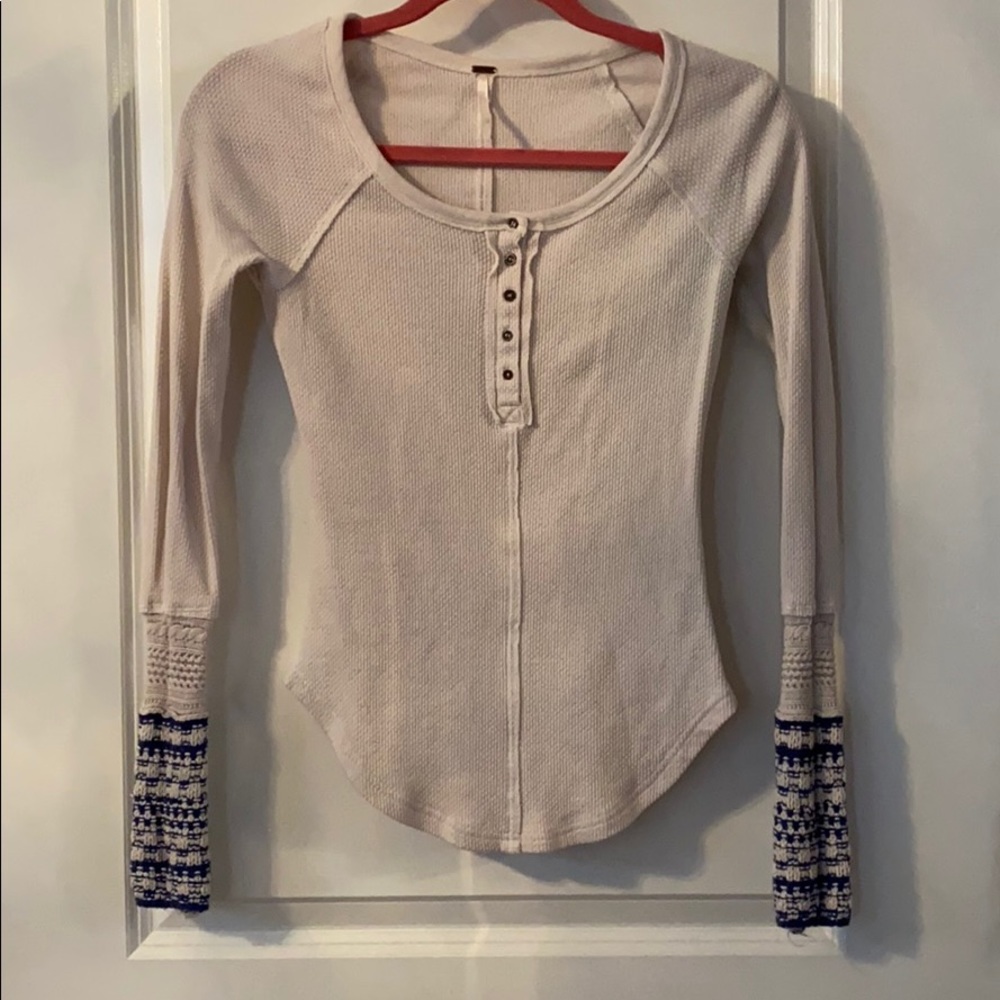 Free People thermal with sleeve design